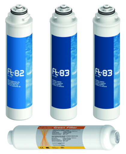 Pack 4 Filtros Osmosis Inversa Compacta FT + Inline Plata